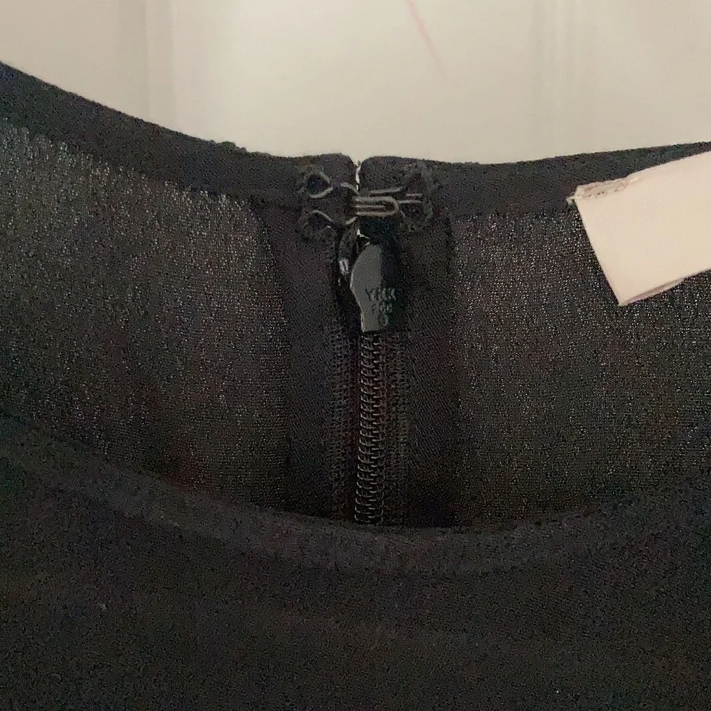LOFT Black embroidered dress - Picture 8 of 10